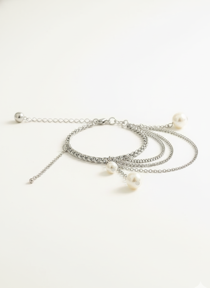 Prettyfeet Gala Pearl Strand Anklet
