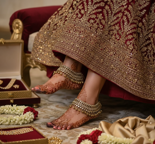 Dulhan Anklet Toe ring Pair